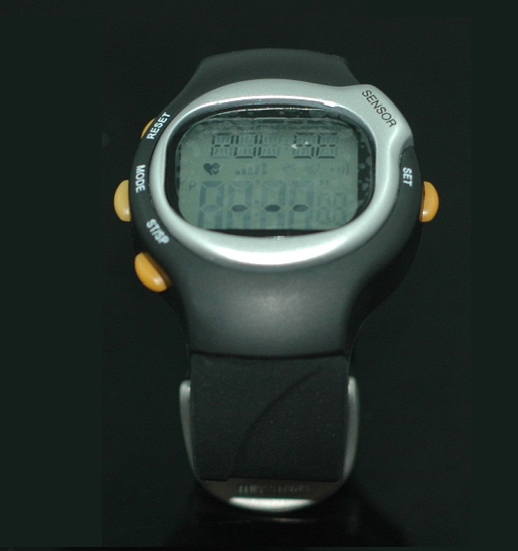 Black Heart Rate Pluse Watch Counter Monitor